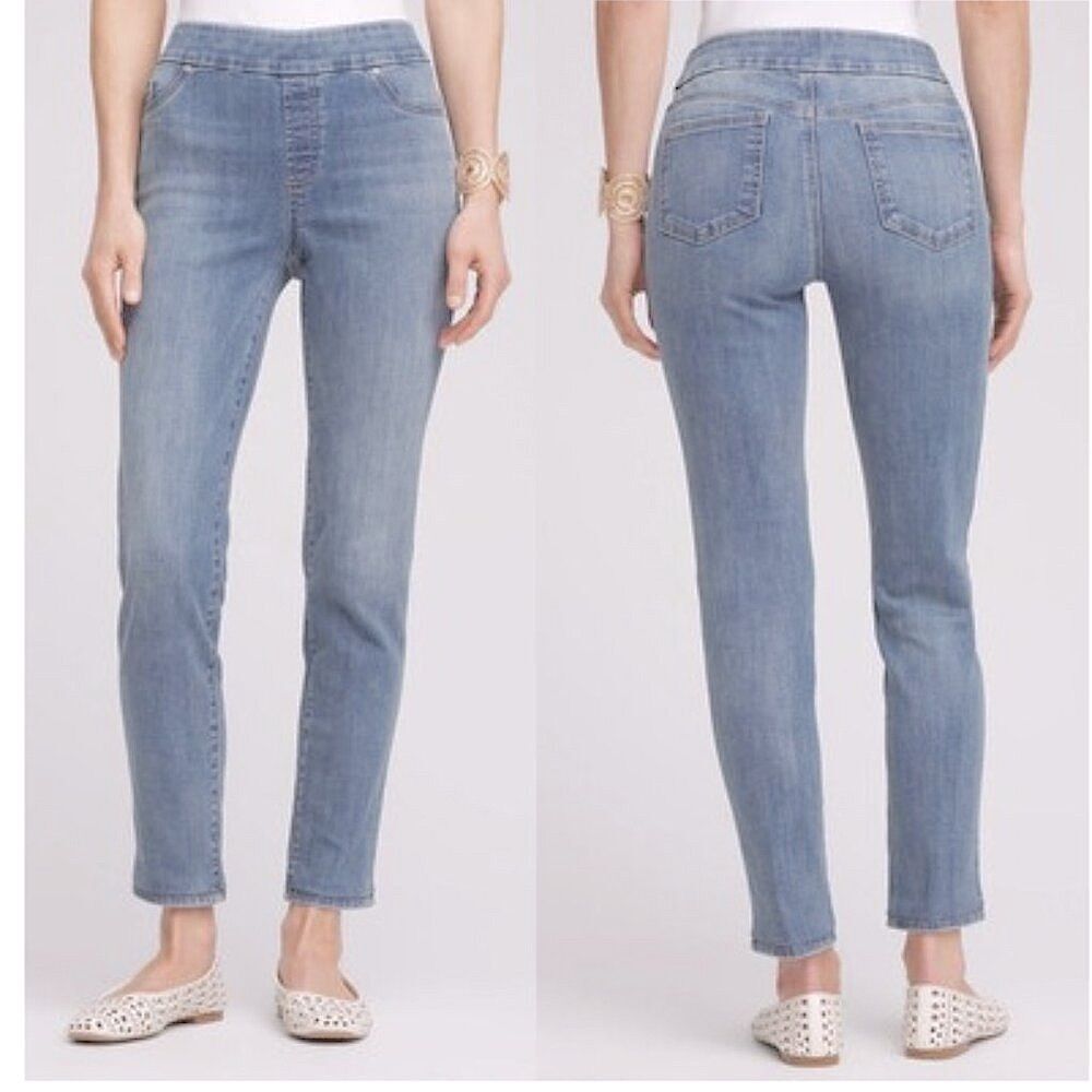 Chico's Light Blue Cropped Skinny Jeans